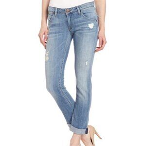 Hudson Womens Bacara Crop Straight Cuffed Jeans Size 24